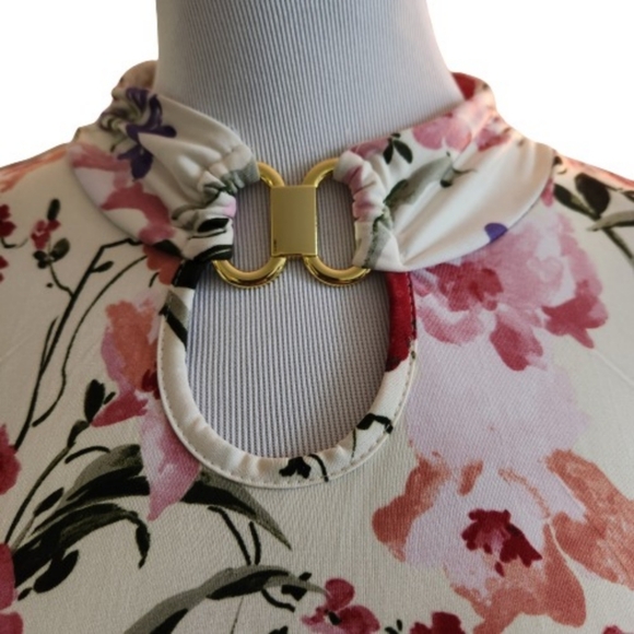 🆕️⬇️Robert Louis Sleeveless High-low Floral Dress - Picture 2 of 8